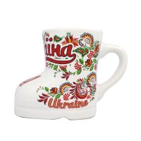 Чашка-чобіток Петриковская роспись, 330 мл
