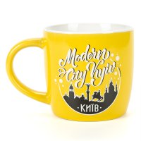 Чашка "Современный город", жёлтая 340 мл