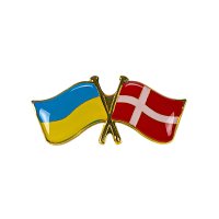 Значок "Прапор Україна-Данія"