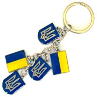 Брелок металевий - Прапорці