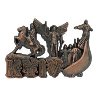 Магніт - металевий - Колаж Архангел Михаїл, бронза