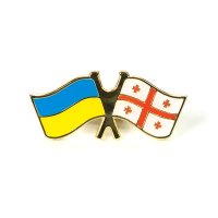 Значок "Флаг Украина-Грузия"