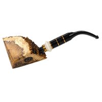 Люлька для куріння ручної роботи «Чумацький шлях», акація кап