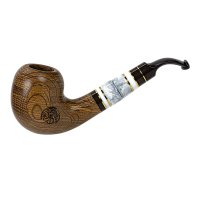 Люлька для куріння ручної роботи «Січова», морений дуб