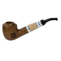 Люлька для куріння ручної роботи «Козацька дума», морений дуб