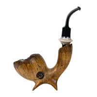 Люлька для куріння ручної роботи «Вартовий степу», акація кап