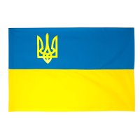 Прапор України з тризубом, габардин (135 х 90)