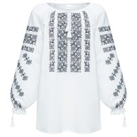 Вишиванка жіноча Колос - Яскрава мить (блакитний) 42