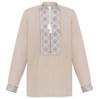 Вишиванка чоловіча Колос - Традиція (бежева) 44