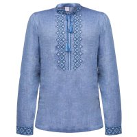Вишиванка чоловіча Колос - Фірмова д/р (синій) 44
