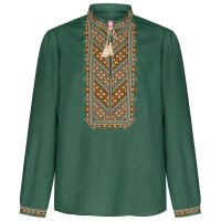 Вишиванка чоловіча Слобожанка - Бажан (зелений) 48