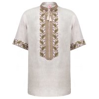 Вишиванка чоловіча Слобожанка - Дуб к/р (сірий) 46