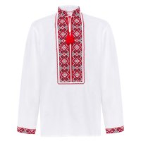 Вишиванка чоловіча Слобожанка - Світозар д/р (білий) 44