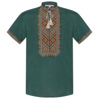 Теніска чоловіча Слобожанка - Бажан (зелена) 46