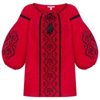 Вишиванка жіноча Слобожанка - Леда (червона) 42