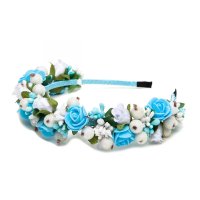 Обруч дворядний Блакитний