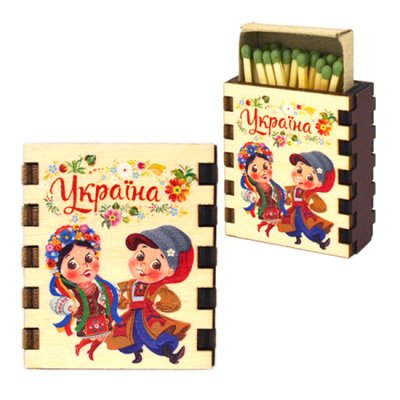 Магніт - Парочка в танці. Сірники сувенірні