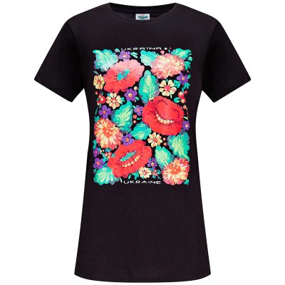 Футболка жіноча Петриківський розпис XL