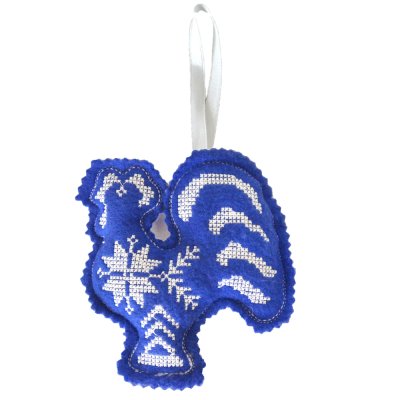 Ялинкова іграшка Півник (синій) Ялинкова іграшка Півник (синій)