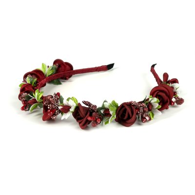 Обруч однорядний, бордовий