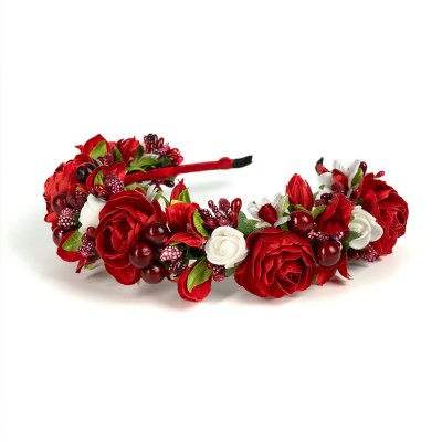 Обруч трирядний, вишневий