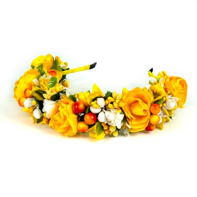 Обруч трирядний, жовтий