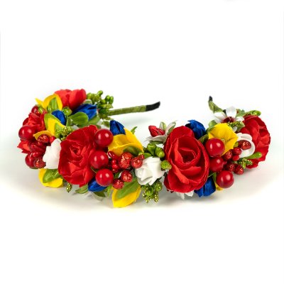 Обруч трирядний, кольоровий