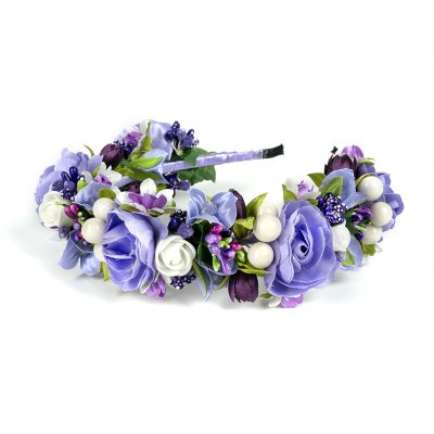 Обруч трирядний, фіолетовий