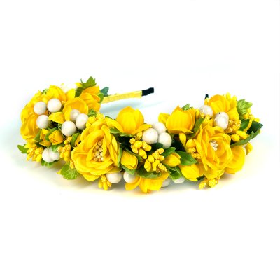 Обруч чотирирядний, жовтий