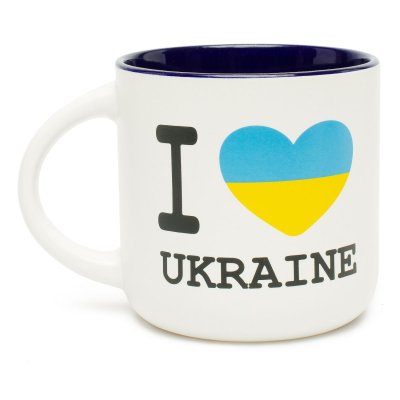 Горнятко I Love Ukraine, сине 350 мл