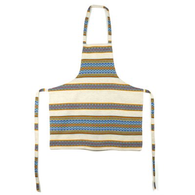 Фартух Орнамент синьо-помаранчевий