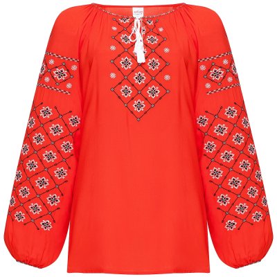 Вишиванка жіноча Колос - Журавлина (корал) 46 Вишиванка жіноча Колос - Журавлина (корал) 46