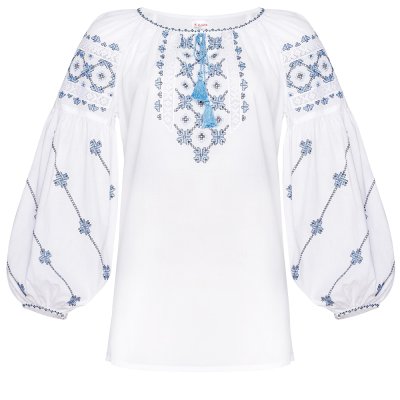 Вишиванка жіноча Колос - Василина (синій) 52 Вишиванка жіноча Колос - Василина (синій) 52