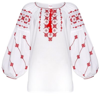 Вишиванка жіноча Колос - Василина (червоний) 48 Вишиванка жіноча Колос - Василина (червоний) 48