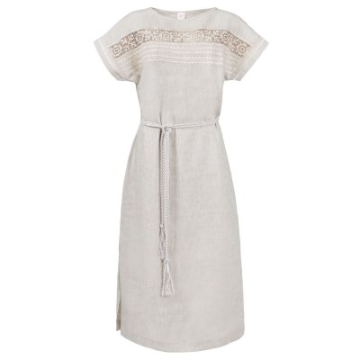 Сукня вишиванка Колос - Мережка (бежевий) 54-56