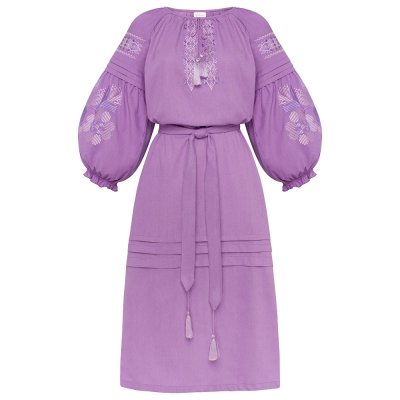 Сукня вишиванка Колос - Жоржина (бузкова) 58-60 Сукня вишиванка Колос - Жоржина (бузкова) 58-60