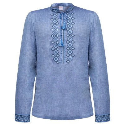 Вишиванка чоловіча Колос - Фірмова д/р (синій) 60 Вишиванка чоловіча Колос - Фірмова д/р (синій) 60