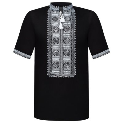 Вишиванка чоловіча Колос - Перлина (чорний) 50 Вишиванка чоловіча Колос - Перлина (чорний) 50