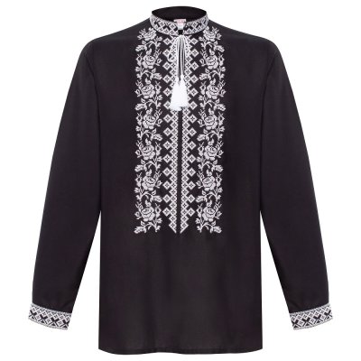 Вишиванка чоловіча Колос - Злагода (чорна) 50 Вишиванка чоловіча Колос - Злагода (чорна) 50