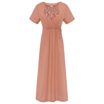 Сукня вишиванка Колос - Зорепад (теракот) 58-60 Сукня вишиванка Колос - Зорепад (теракот) 58-60