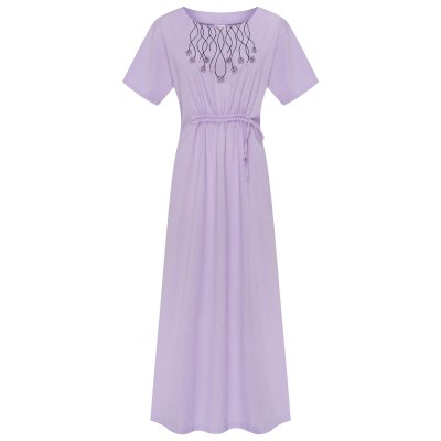 Сукня вишиванка Колос - Зорепад (бузкова) 42-44 Сукня вишиванка Колос - Зорепад (бузкова) 42-44