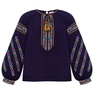 Вишиванка для дівчинки Колос - Кольорова 134