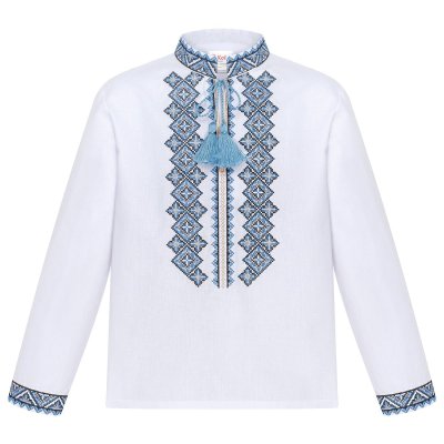 Вишиванка для хлопчика Колос - Фірмова (біла) 110 Вишиванка для хлопчика Колос - Фірмова (біла) 110