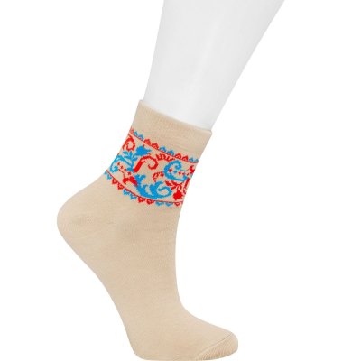 Шкарпетки з вишивкою жіночі (013) 23 (35-37)