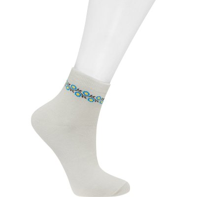 Шкарпетки з вишивкою жіночі (003) 25 (38-40)