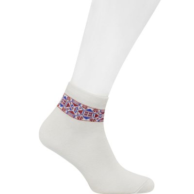 Шкарпетки з вишивкою чоловічі (028, сірий колір) 25 (39-41)