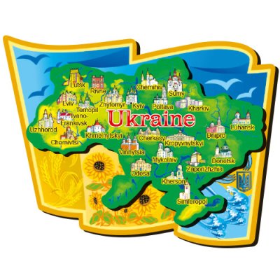 Магніт - Карта України (англ.)