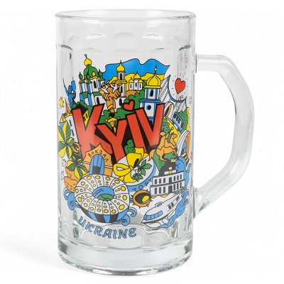 Келих 0,5 л - Визначні місця (колір)