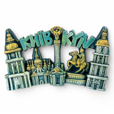 Магніт - Колаж (жовто-блакитні літери)