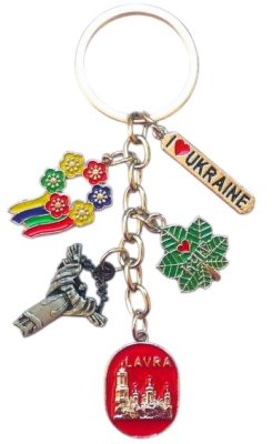 Брелок металевий – Символи (віночок)